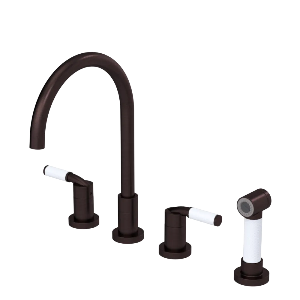 Rubinet Widespread Kitchen Set with Hand Spray Oil Rubbed Bronze