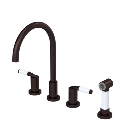 Rubinet Widespread Kitchen Set with Hand Spray Oil Rubbed Bronze
