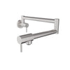 Baril Single-hole wall-mounted pot filler with two handles