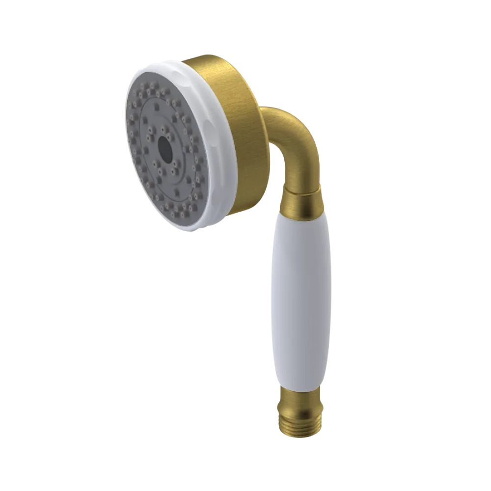 Rubinet 3 Function Hand Held Shower Only Antique Brass Matt