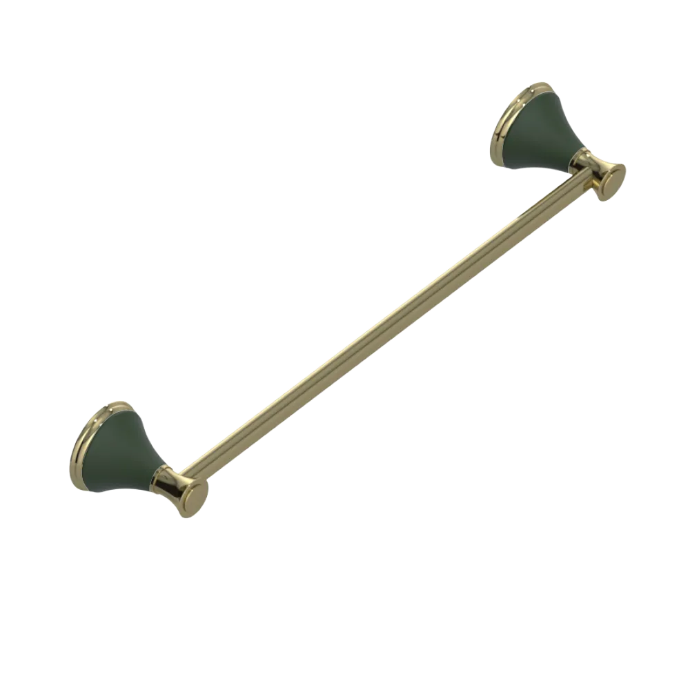 Rubinet Towel Bar 18" Natural Brass