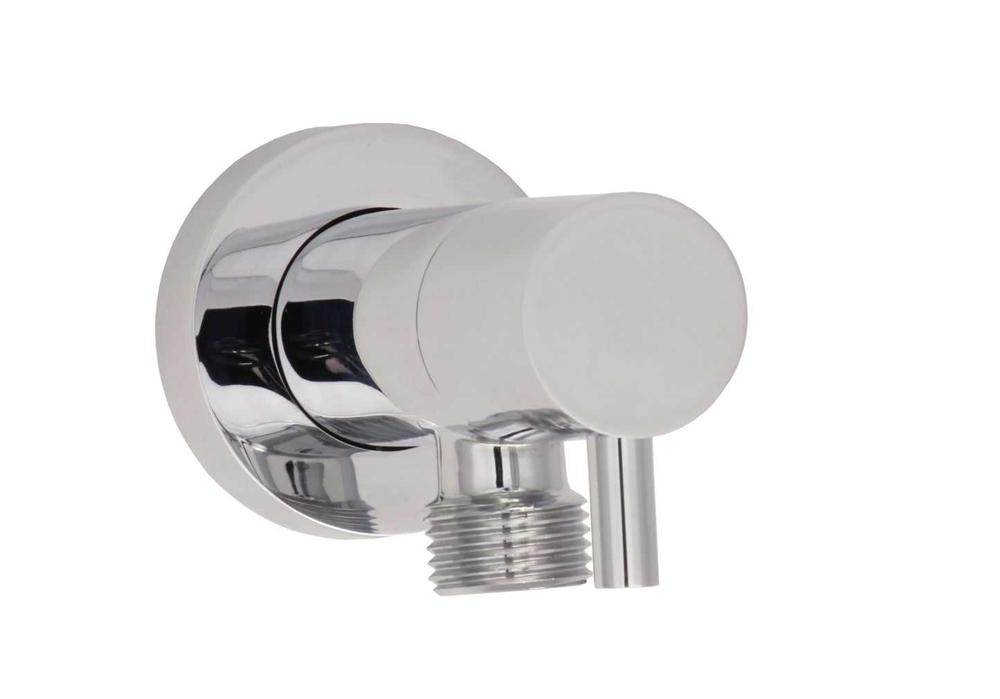 Baril Wall-mounted 1/2" F supply elbow with integrated volume control