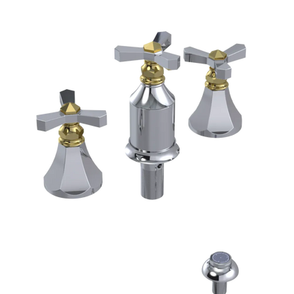 Rubinet Bidet Fitting with Spray, Diverter, and Vacum Breaker (Less Drain) Chrome