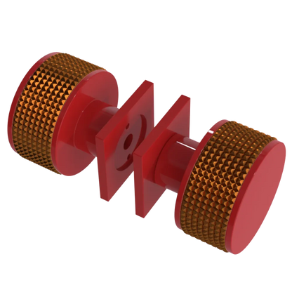 Rubinet Shower Door Knob (set) Red