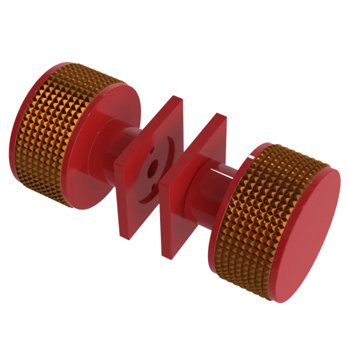 Rubinet Shower Door Knob (set) Red
