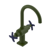 Rubinet Single Hole Dual Handle Lav. Set. (less drain) Green Envy