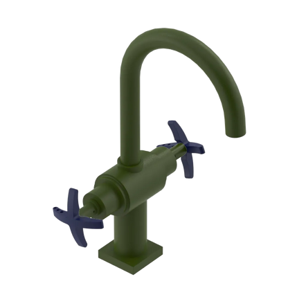 Rubinet Single Hole Dual Handle Lav. Set. (less drain) Green Envy