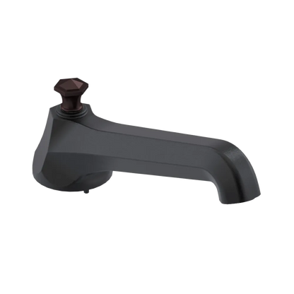 Rubinet Tub Filler Spout Deck Mount Matt Black