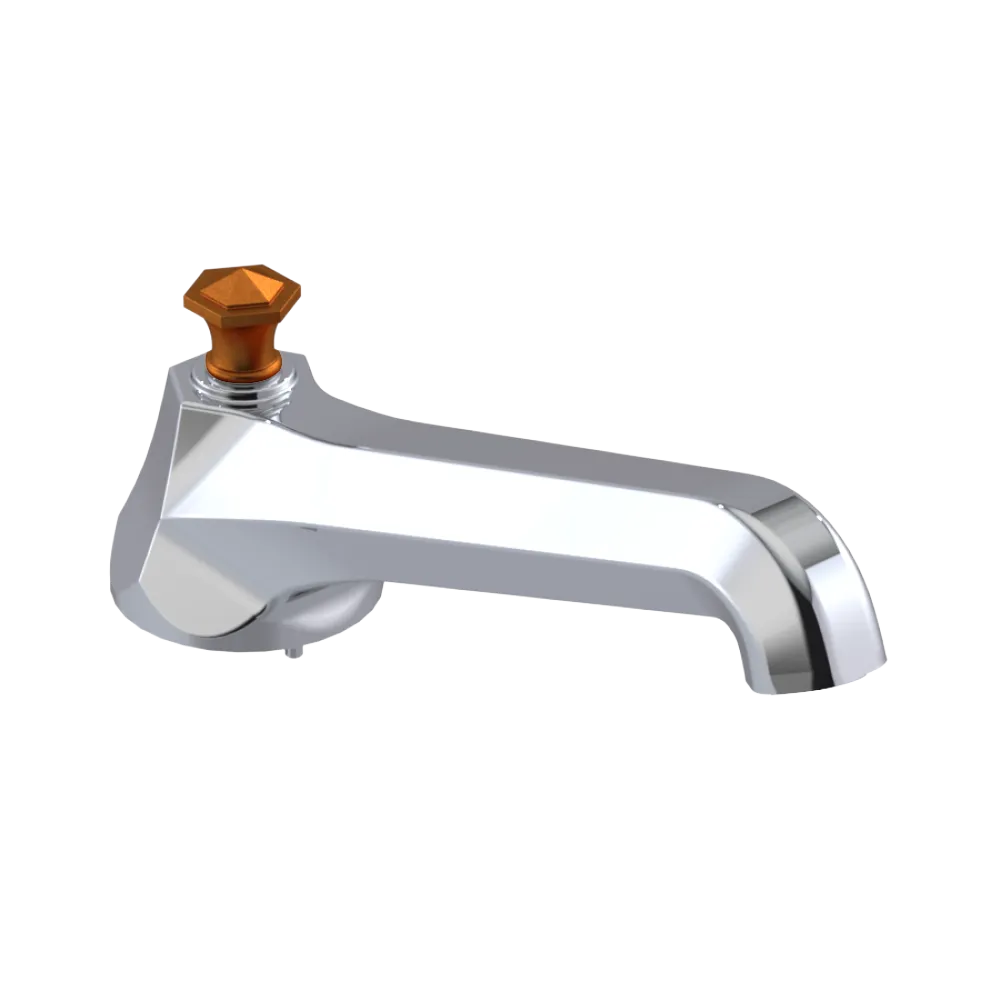 Rubinet Tub Filler Spout Deck Mount Chrome