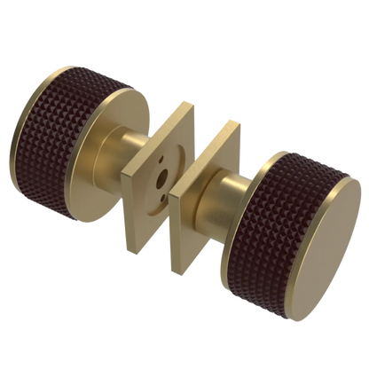 Rubinet Shower Door Knob (set) Satin Brass