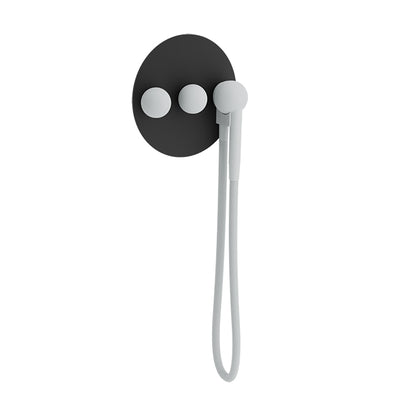 Baril Complete thermostatic valve with 2-way diverter (hand shower + tub spout or shower head)