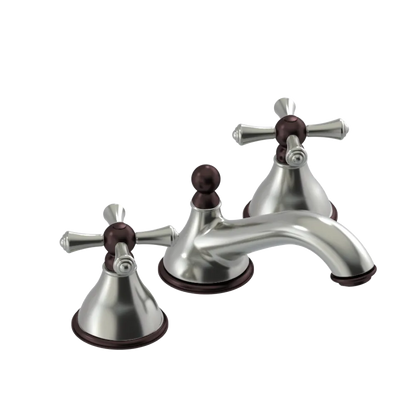 Rubinet Widespread Lav. Set. (less drain) Satin Nickel