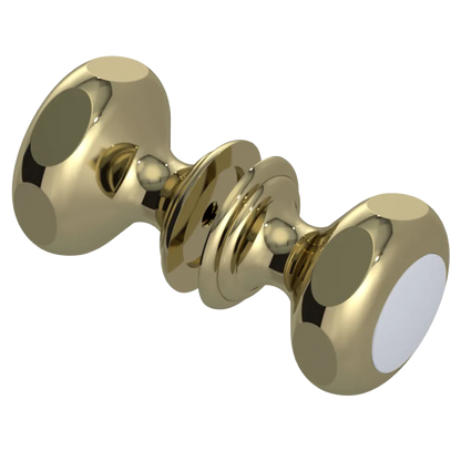 Rubinet Shower Door Knob (set) Natural Brass
