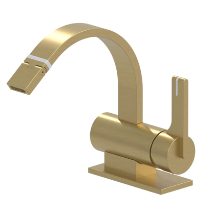 Rubinet Single Control Bidet Fitting (less drain) Satin Gold