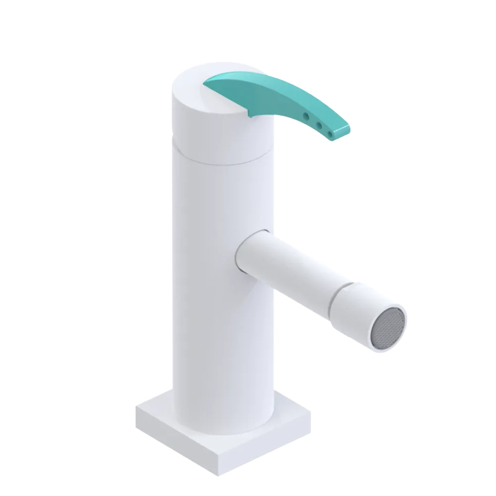 Rubinet Single Control Bidet Fitting (less drain) Matt White