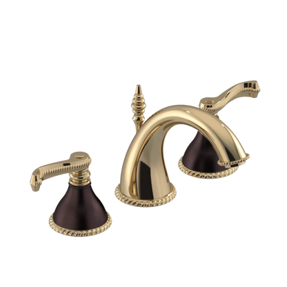 Rubinet Widespread Lav. Set. (less drain) Gold