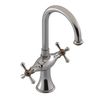 Rubinet Single Hole Dual Handle Lav. Set. (less drain) Polished Nickel