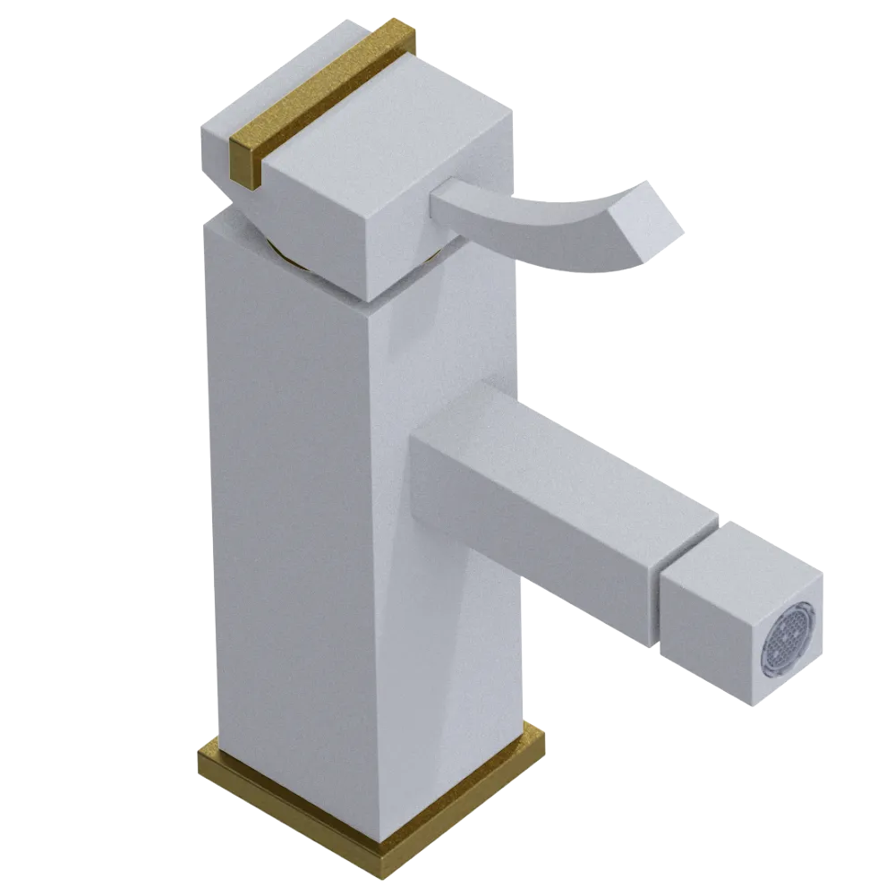 Rubinet Single Control Bidet Fitting (less drain) Matt White