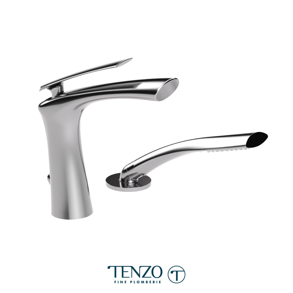 Tenzo 2 Pieces Filler Fluvia Deck-Mount Tub Filler