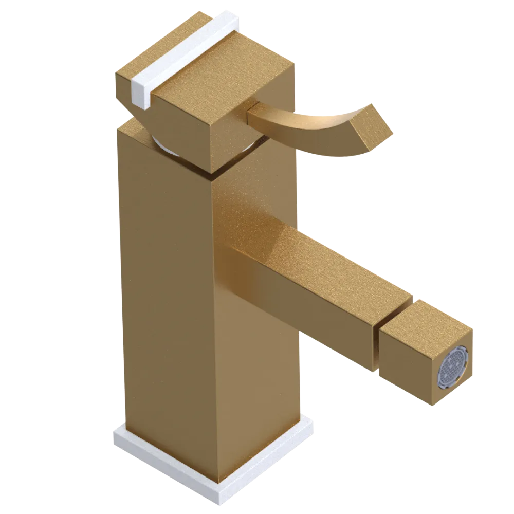 Rubinet Single Control Bidet Fitting (less drain) Satin Gold
