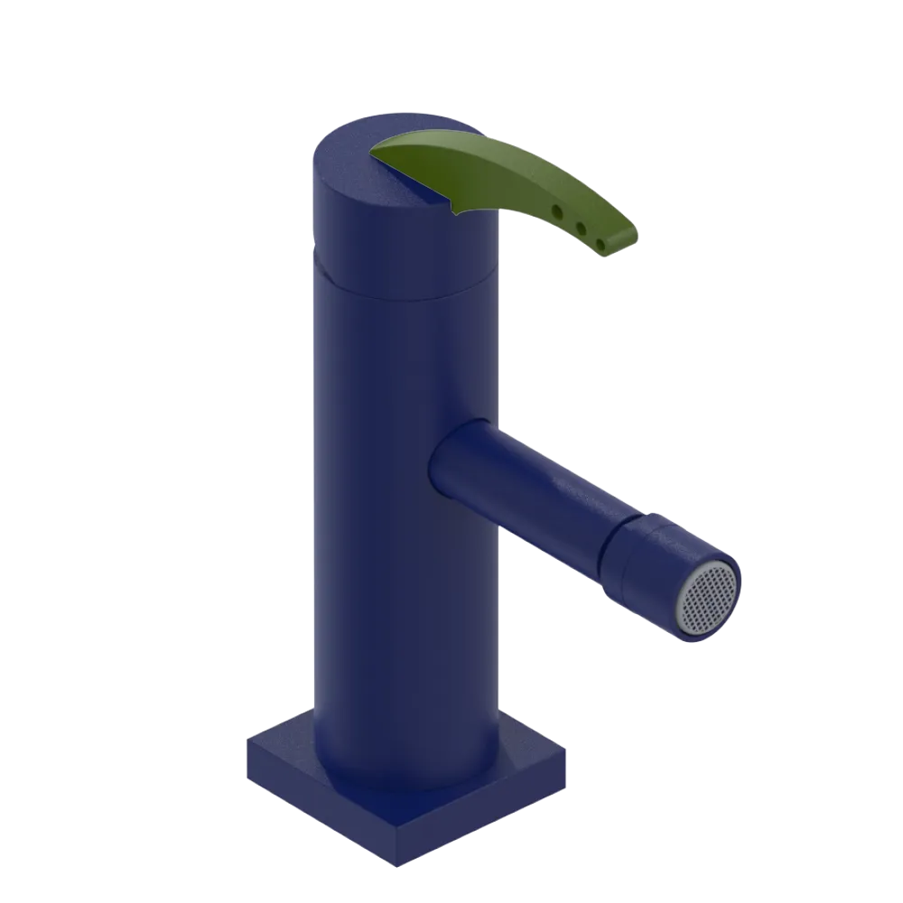 Rubinet Single Control Bidet Fitting (less drain) Midnight Blue
