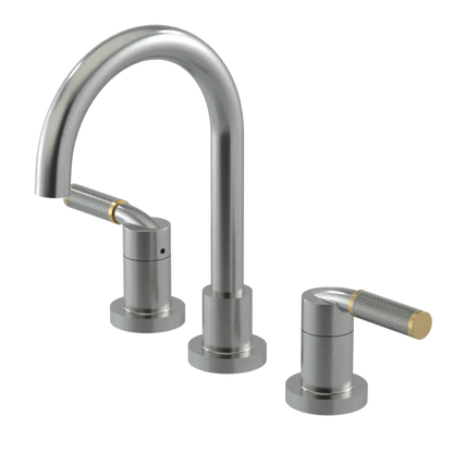 Rubinet Widespread Lav. Set. (less drain) Satin Nickel