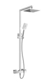 Baril Complete thermostatic shower kit on square column