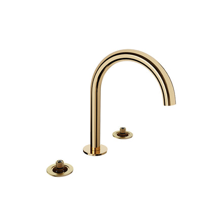 Baril 8" c/c lavatory faucet (without handle), drain included