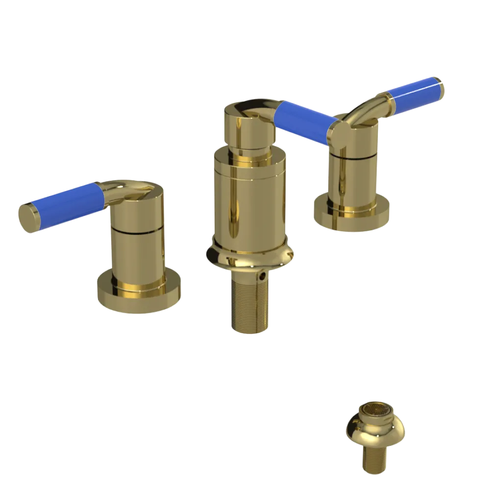 Rubinet Bidet Fitting with Spray, Diverter, and Vacuum Breaker (less drain) Bright Brass