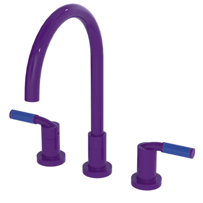 Rubinet Widespread Kitchen Set Purple Haze