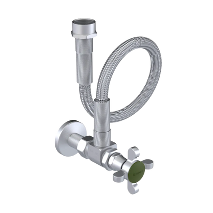 Rubinet Exposed Supply Kit (classic) x2 Satin Chrome