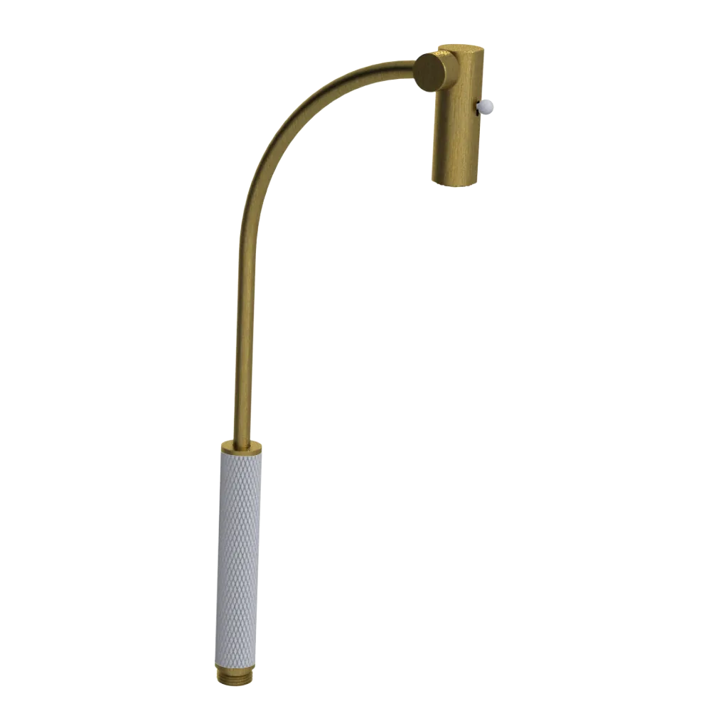 Rubinet Hand Held Shower Bidet Only Antique Brass Matt