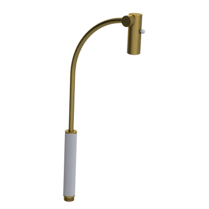 Rubinet Hand Held Shower Bidet Only Antique Brass Matt