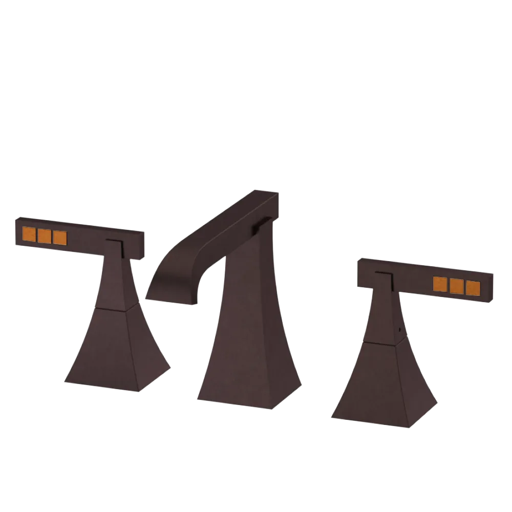 Rubinet Widespread Lav. Set. (less drain) Oil Rubbed Bronze