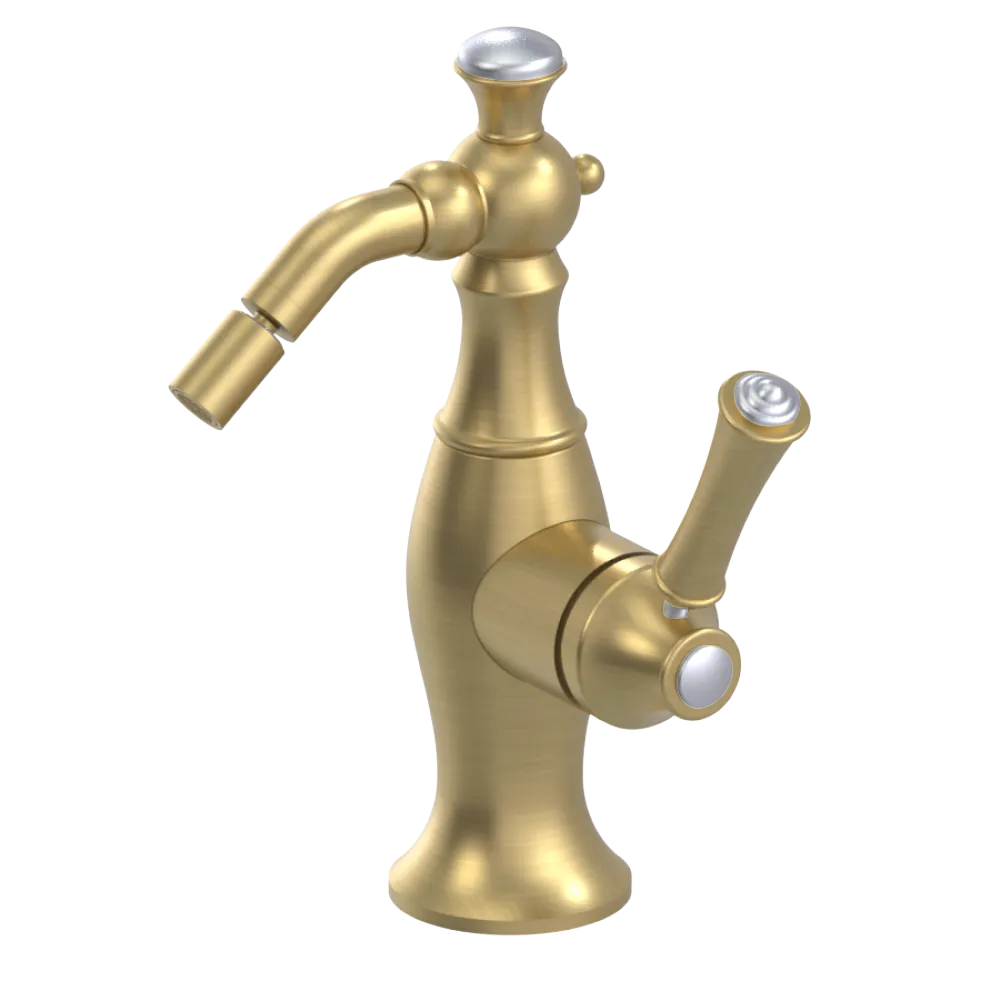 Rubinet Single Control Bidet Fitting (less drain) Satin Gold