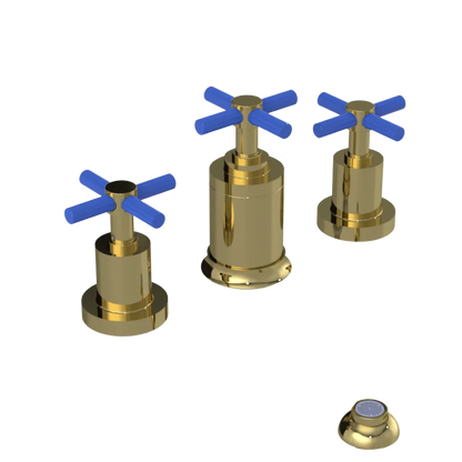 Rubinet Bidet Fitting with Spray, Diverter, and Vacuum Breaker (less drain) Bright Brass