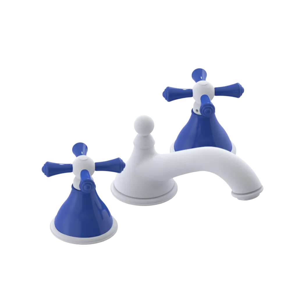 Rubinet Widespread Lav. Set. (less drain) Matt White