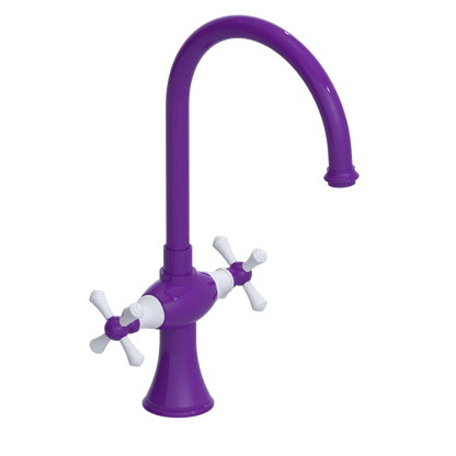 Rubinet Two Handle Single Hole Kitchen Set Purple Haze