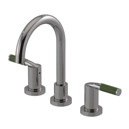 Rubinet Widespread Lav set (less drain) Polished Nickel