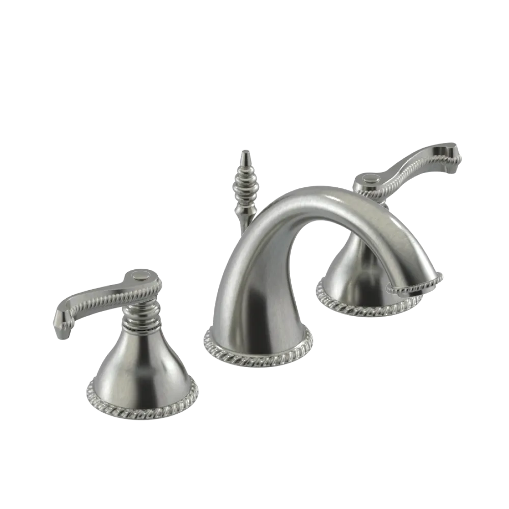 Rubinet Widespread Lav. Set. (less drain) Satin Nickel