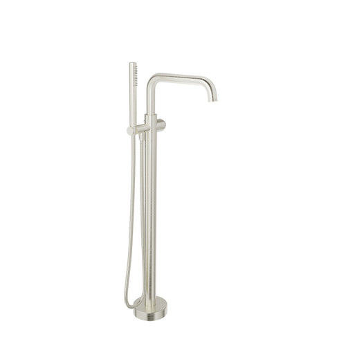 Baril Floor-mounted tub filler with hand shower (without handle)