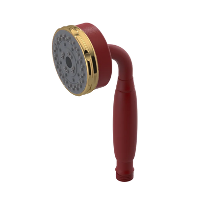 Rubinet 3 Function Hand Held Shower Only Maroon