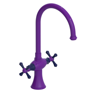 Rubinet Two Handle Single Hole Kitchen Set Purple Haze