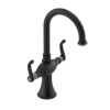 Rubinet Single Hole Dual Handle Lav. Set. (less drain) Matt Black