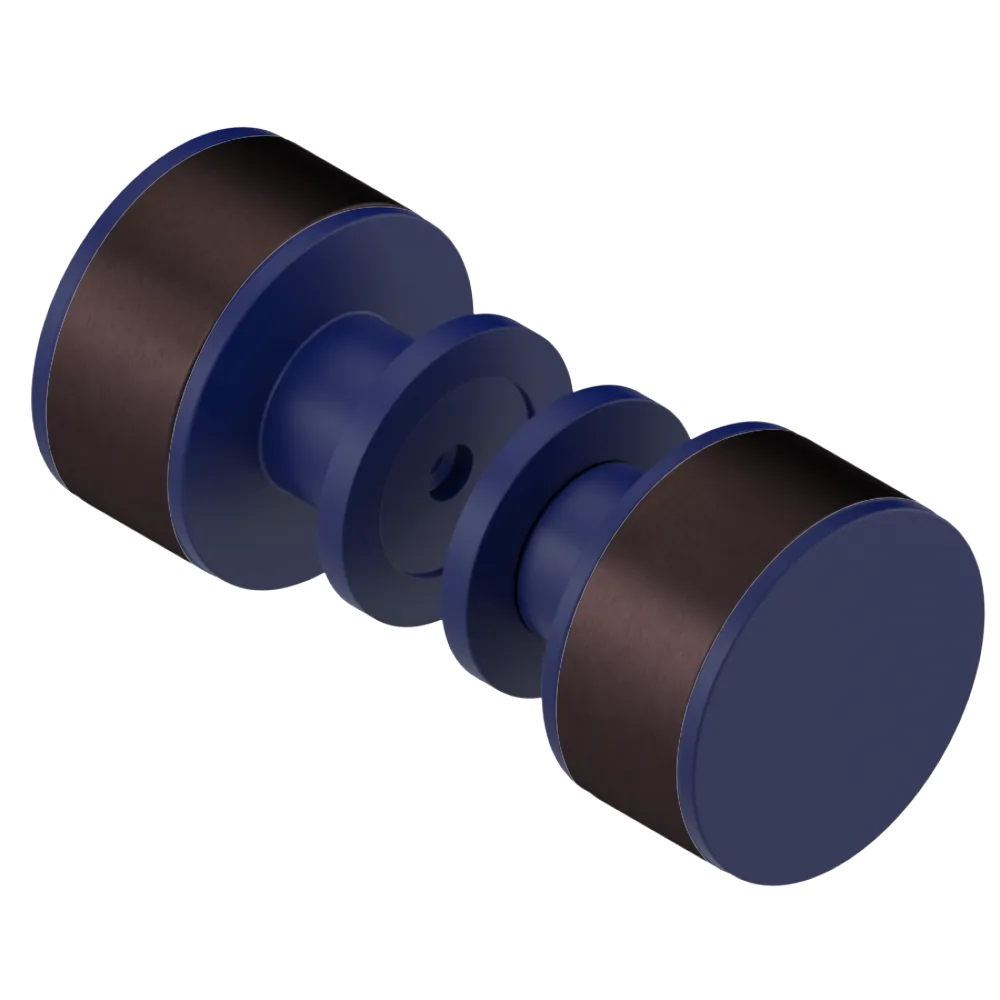 Rubinet Shower Door Knob (set) Midnight Blue
