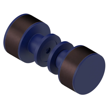 Rubinet Shower Door Knob (set) Midnight Blue