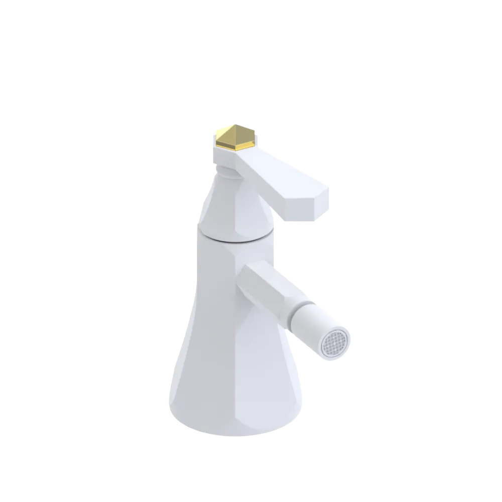 Rubinet Single Control Bidet Fitting (less drain) Matt White