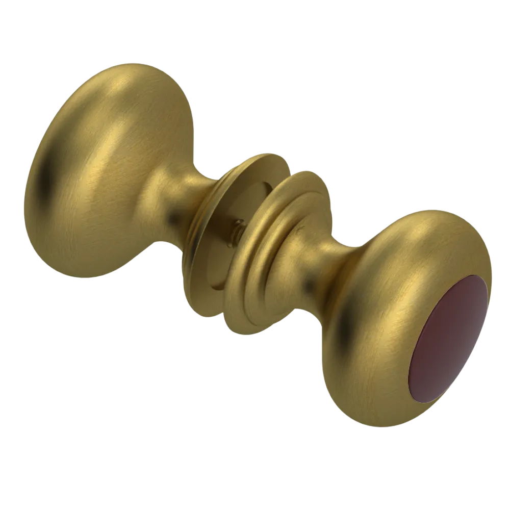 Rubinet Shower Door Knob (set) Antique Brass Matt