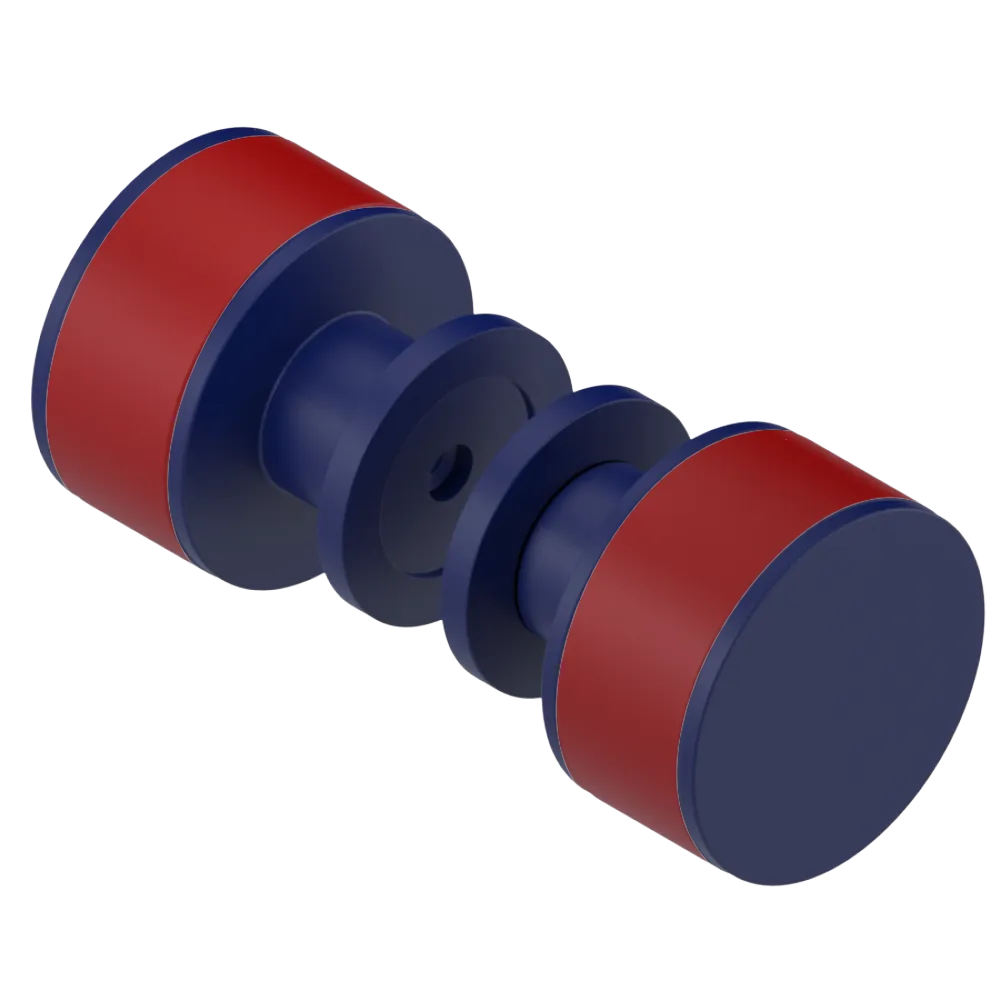 Rubinet Shower Door Knob (set) Midnight Blue