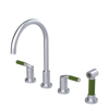 Rubinet Widespread Kitchen Set with Hand Spray Satin Chrome